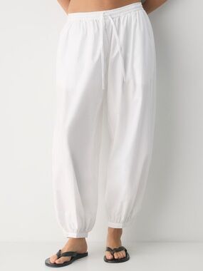 Little Moon Abroad Poplin Balloon Pant with Drawstring